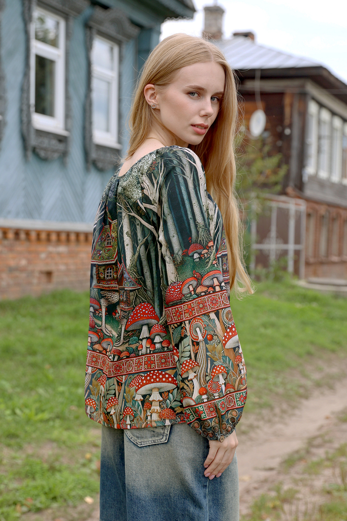 Блуза "Полина. В гостях у Бабы-Яги"
