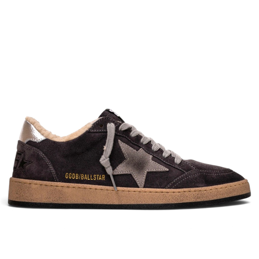 Women’s Ball Star Shearling in Blue-Violet Suede With Silver Star
