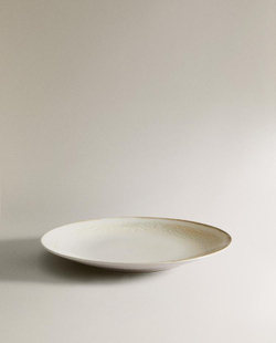 ZARA HOME ТАРЕЛКА ИЗ КЕРАМИКИ, ЭКРЮ
