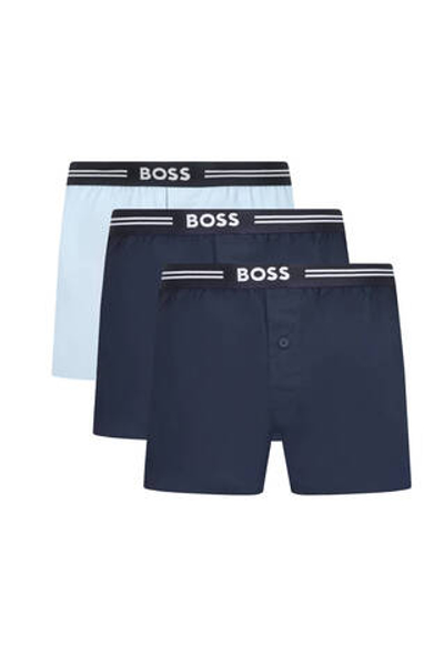 Трусики-боксеры 3шт. 3P Woven Boxer BOSS BLACK - темно-синий(50480034)