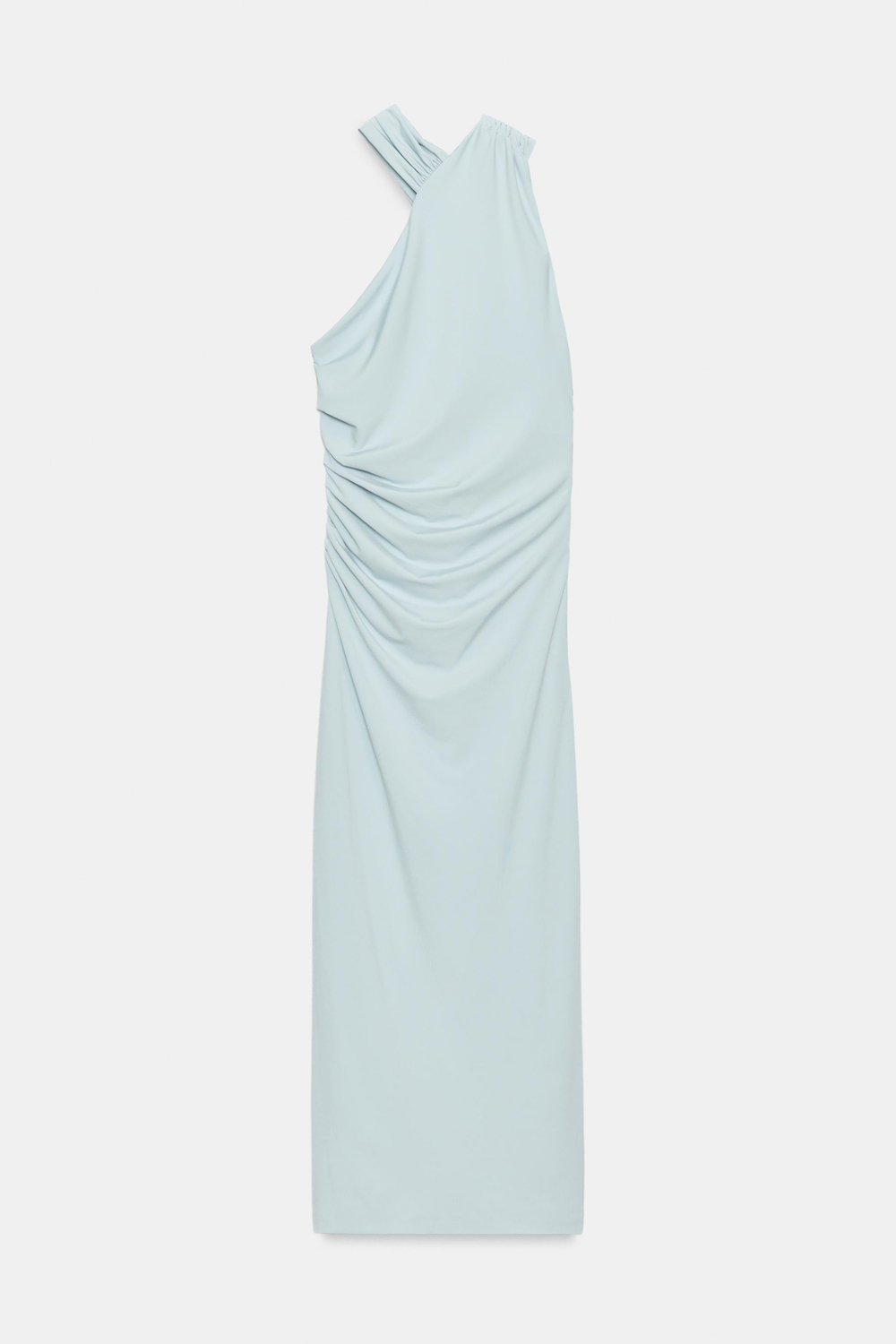 ПЛАТЬЕ ХАЛТЕР СО СБОРКАМИ — ZARA