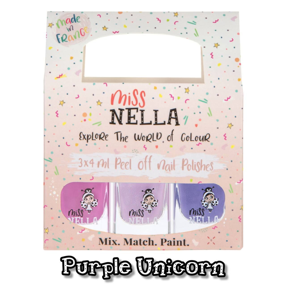 Набор лаков Miss Nella Purple Unicorn 3шт