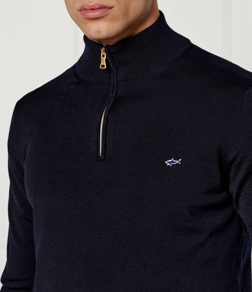 Шерстяной свитер Paul&Shark - темно-синий(14311141)