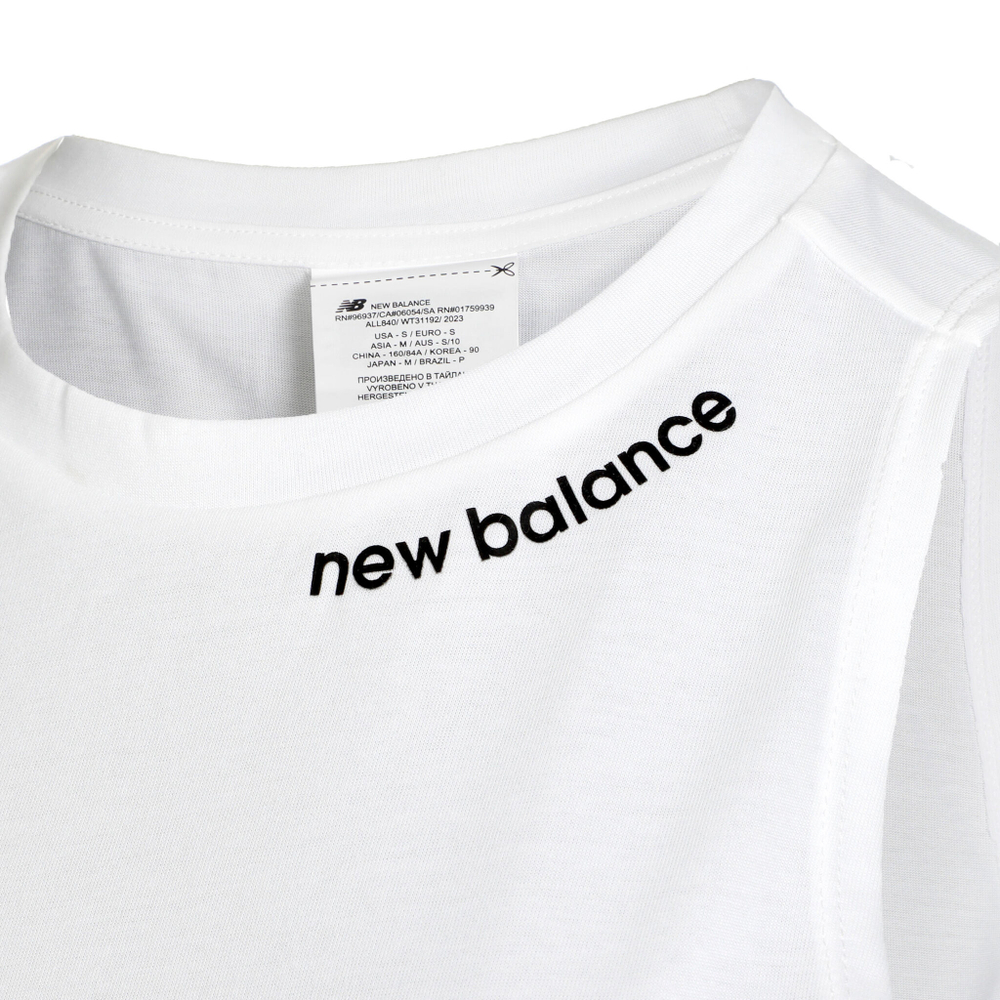 Женская теннисная майка New Balance Relentless Tank Top Women - White