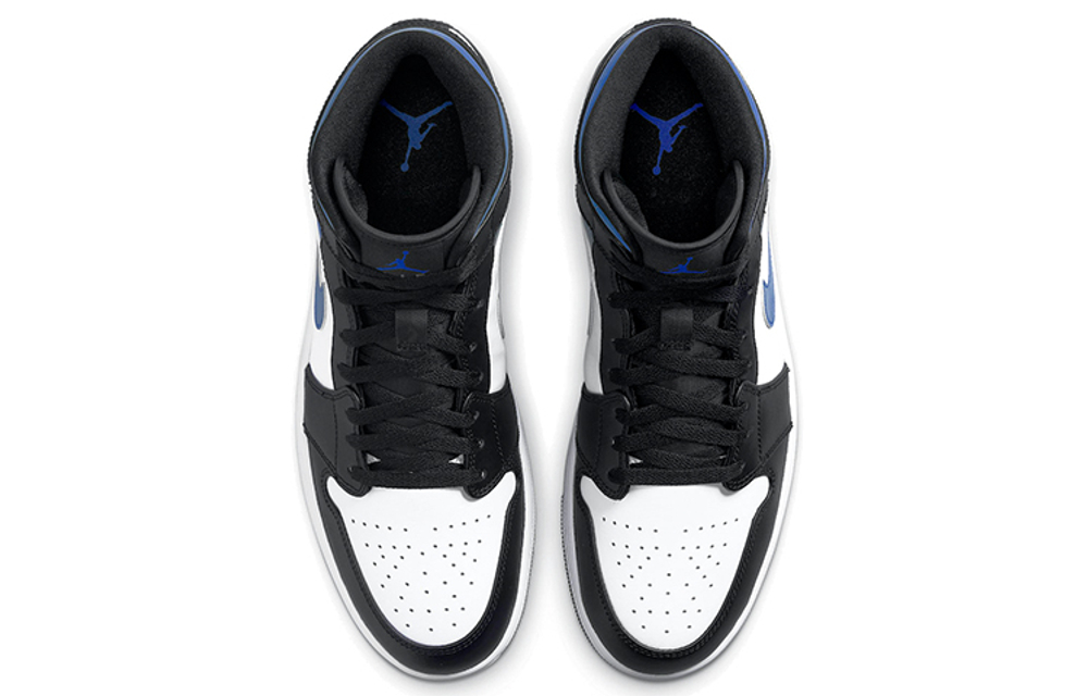 Jordan 1 Mid 'White Black Racer Blue'