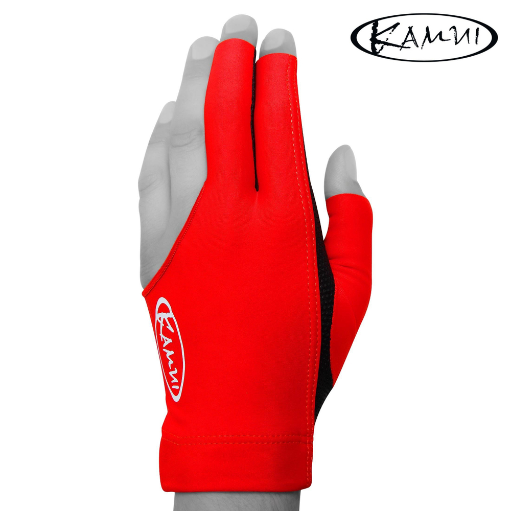 Перчатка для бильярда "Kamui QuickDry" красная/черная левая XS