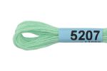 Мулине Gamma 100% хлопок, цв.5207 св.мятный, 24 мотка по 8 метров