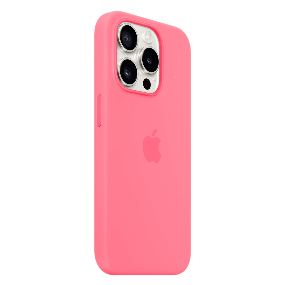 Силиконовый чехол с поддержкой MagSafe Apple Silicone Case для iPhone 15 Pro, Pink (Розовый)