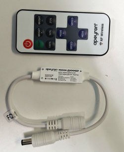 APEYRON Мини-диммер 12V 72W RF пульт кнопочный для монохромной св/д ленты 40x12x5 арт. 04-10 ш/к 4630012754880