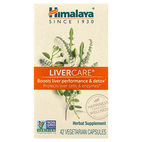 Himalaya, LiverCare, 42 вегетарианские капсулы