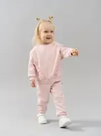 Джоггеры "Клубничный коктейль" утепленные 0+