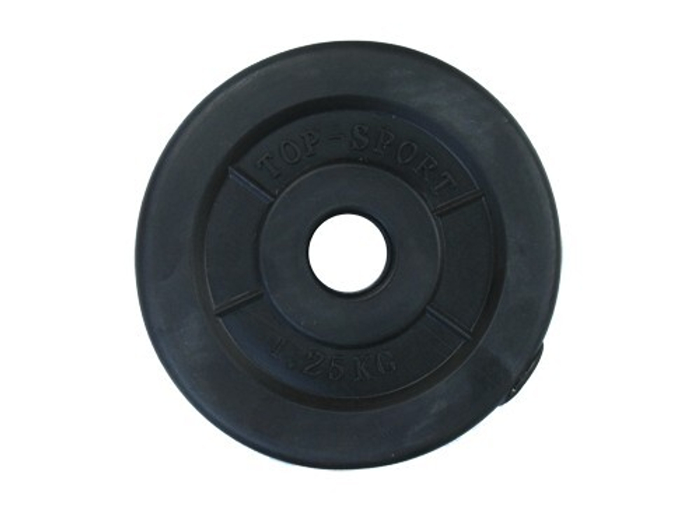 Диск для штанги. Вес 1,25 кг. (пластик)D-26mm. :(Z-1.25KG):