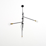 Workstead Bent Multi Arm Chandelier - Black
