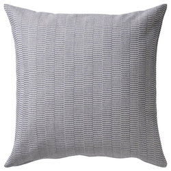 IKEA PLOMMONROS  (ИКЕА ПЛОММОНРОС)  -  Наволочка, темно-синий/белый, 50x50 см