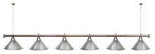 Лампа STARTBILLIARDS 6 пл. (плафоны золотые,штанга золотая,фурнитура золото)