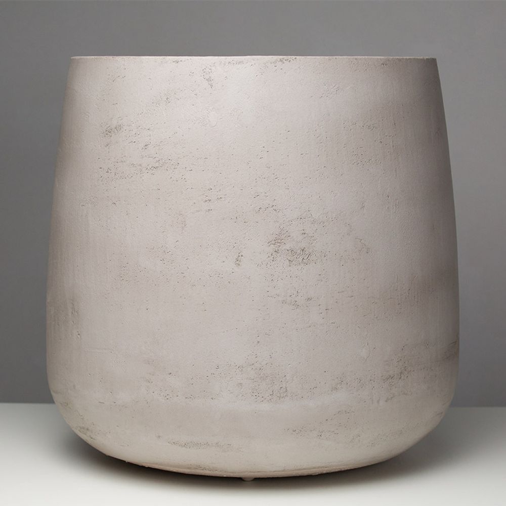 Кашпо CONE CONCRETE WHITE D38 H41