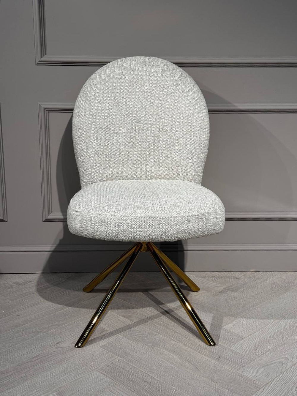 Стул обеденный Ist Casa Авалон, белый крем, золото