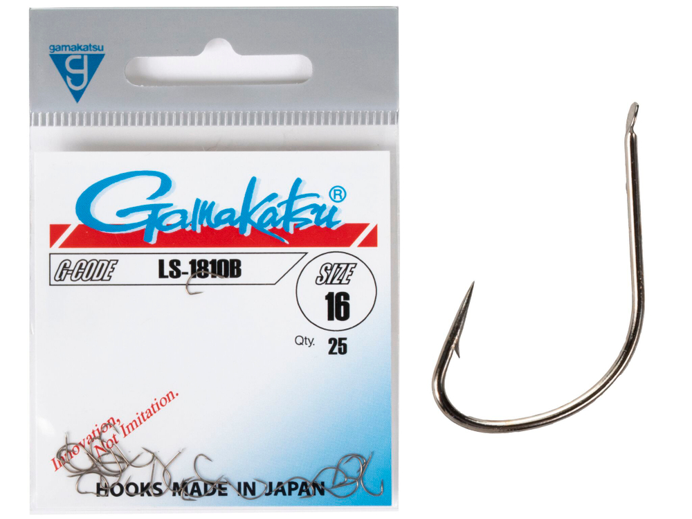 Крючки Gamakatsu LS-1810B HOOKS BRONZE разм. 16 25шт.