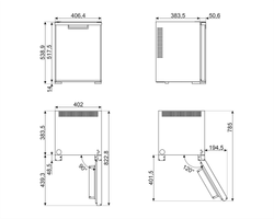 Минибар Smeg MTE40