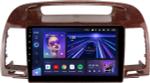 Магнитола для Toyota Camry 30 2001-2006 (рамка дерево 1) - Teyes CC3 монитор 9" QLED на Android 10, Быстрая, CarPlay, 4G SIM-слот