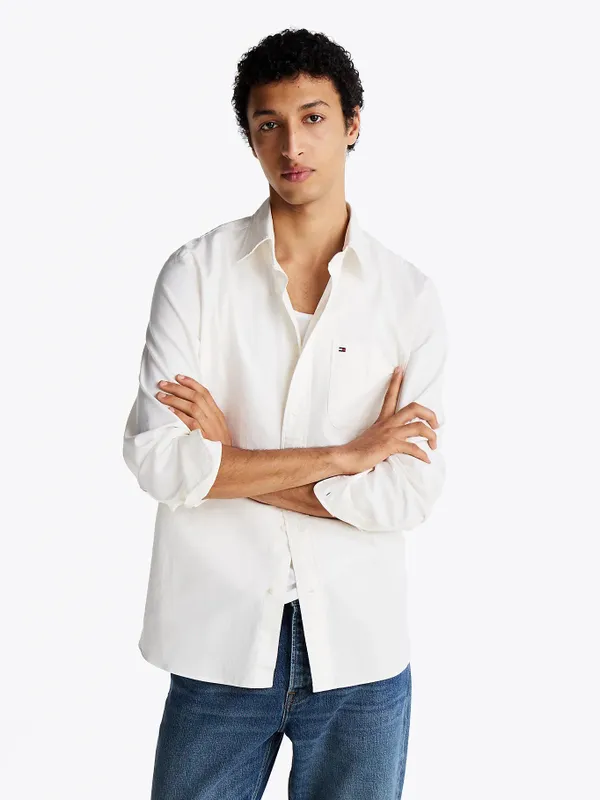 Рубашка мужская TOMMY HILFIGER GMD TWILL SOLID SHIR