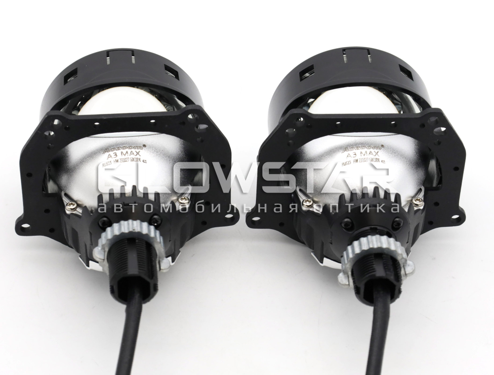 Билед модули Aozoom A3 Max 3.0 дюйма, 5500К, 12V, 49W/57W, крепление 3R и съемное гаечное (комплект, 2шт)