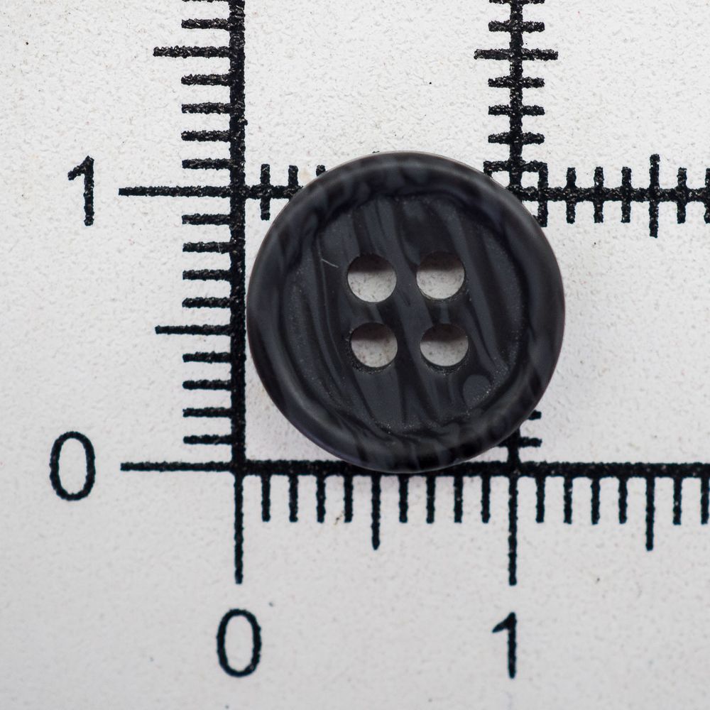 Пуговицы 4 прокола 18L=11 мм, (Blk-02 черный), CN2732, 144 шт