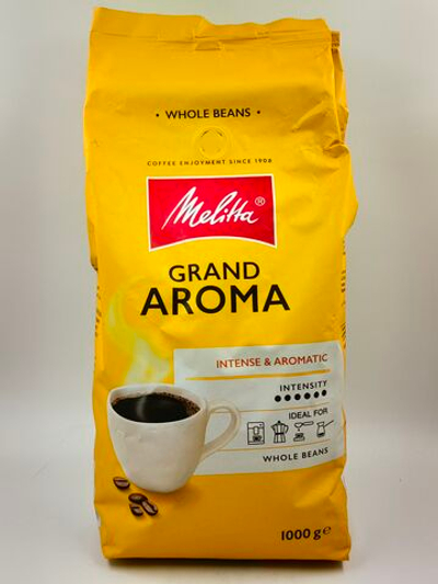 Кофе зерновой MELITTA Grand Aroma, 1 кг (срок 16.07.2027 )