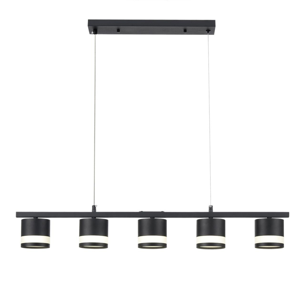 8240/5 COMFI LN26 240 черный, металл/акрил Светильник подвесной LED GX53 5*7W 220V LANIKA