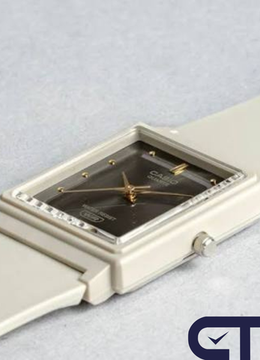 CASIO MQ-38UC-8A — классические аналоговые часы в матовом серо-бежевом цвете