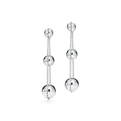 Серьги из серебра 925, Tiffany 💠 тройные капли 💦В наличии