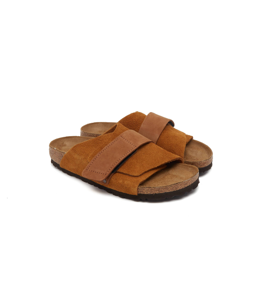 Кожаные шлепанцы kyoto Birkenstock - коричневый(1022572)