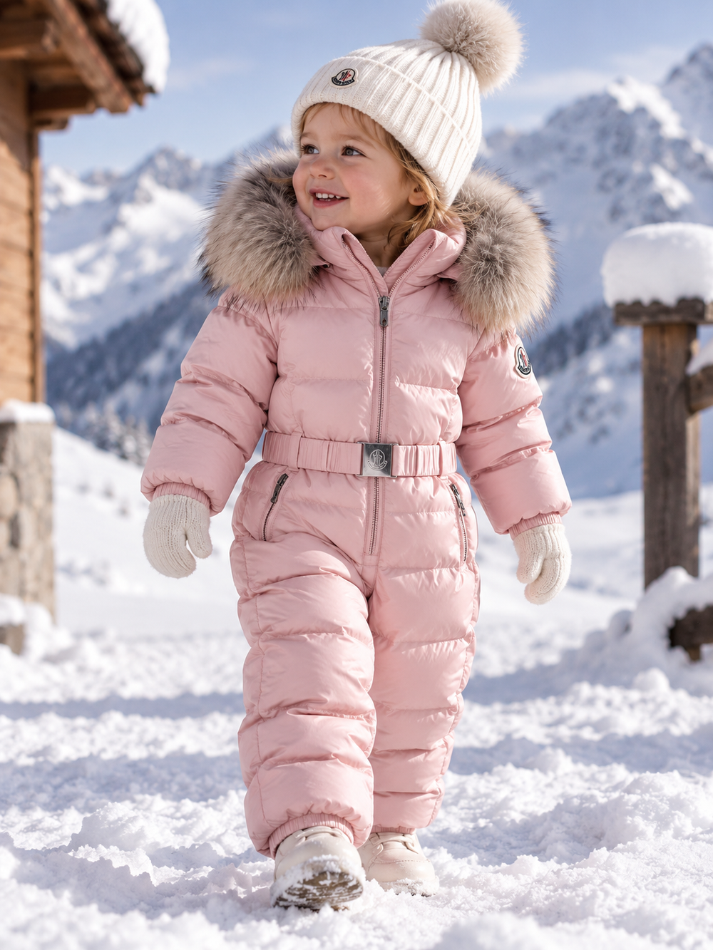 Пуховый комбинезон Moncler, 86-92 оригинал