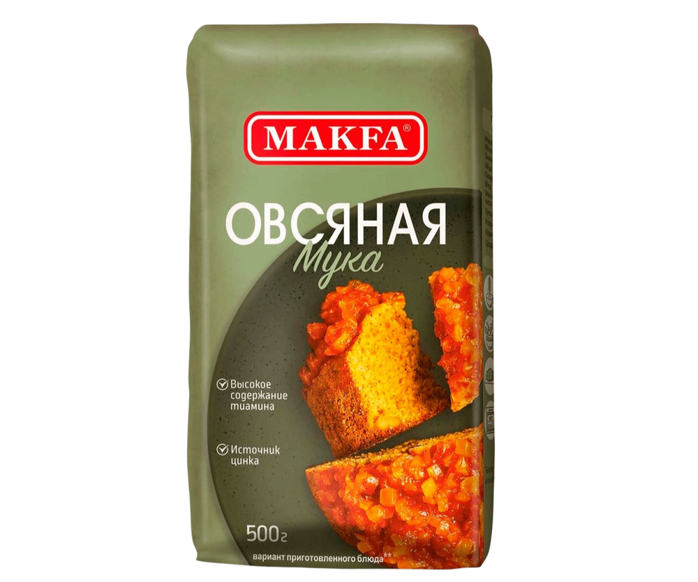 Мука овсяная фасовка 0,5 кг