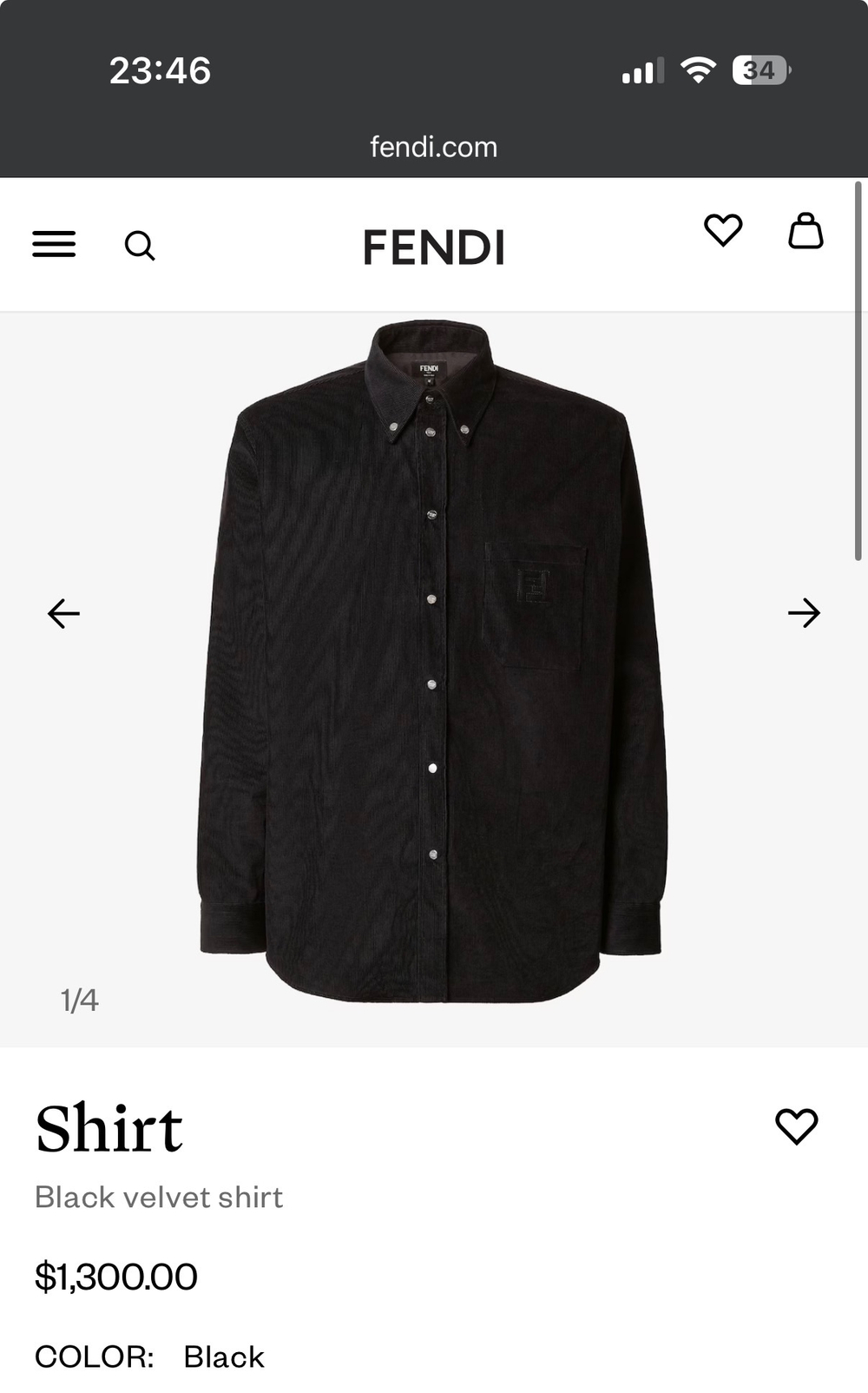 Рубашка Fendi (OverSize)