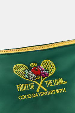 ZARA - FRUIT OF THE LOOM™ НЕЙЛОНОВАЯ СУМКА С ВЫШИВКОЙ, ЗЕЛЕНЫЙ