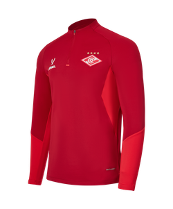 Джемпер тренировочный Jögel PREMIER PerFormDRY Spartak Training Zip Top, темно-красный/красный