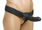 Полый страпон Erection Assist - 15,2 см. (Цвет: черный)