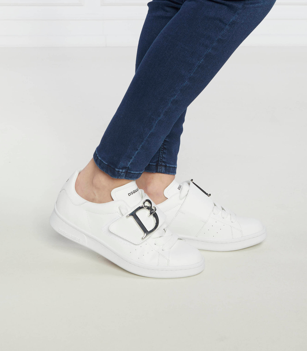 Кожаные кроссовки Dsquared2 - белый(SNW0169 01500001)