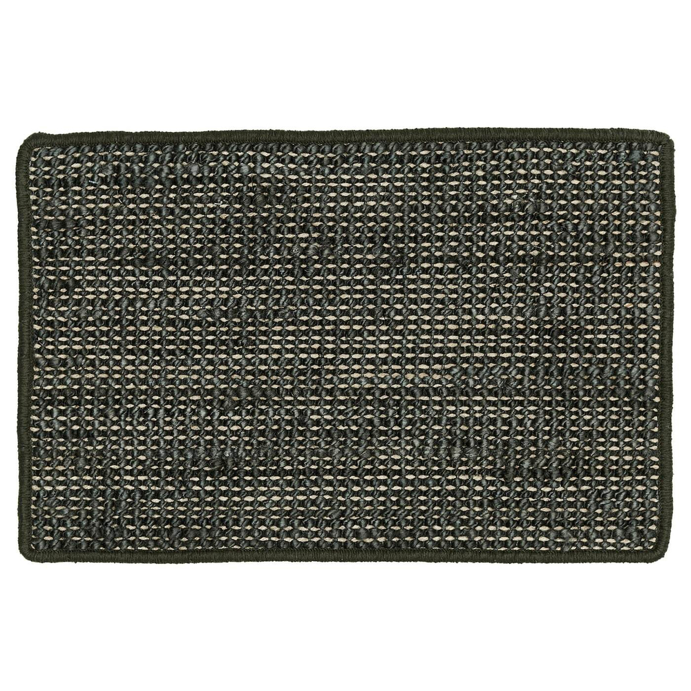 IKEA LANDBANA  (ИКЕА ЛАНДБАНА)  -  Коврик для ног, темно-зеленый, 40x60 см