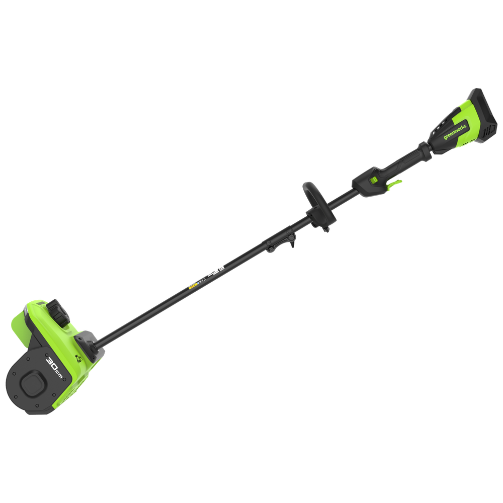 Аккумуляторная снегоуборочная лопата Greenworks GD40SS2 Арт. 2603107UG, 40V, 30 см, с регулируемым направлением выброса, бесщеточный, с 1хАКБ 5 Ач и ЗУ