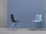 Стул пластиковый вращающийся Scab Design Zebra Technopolymer, хром, антрацит