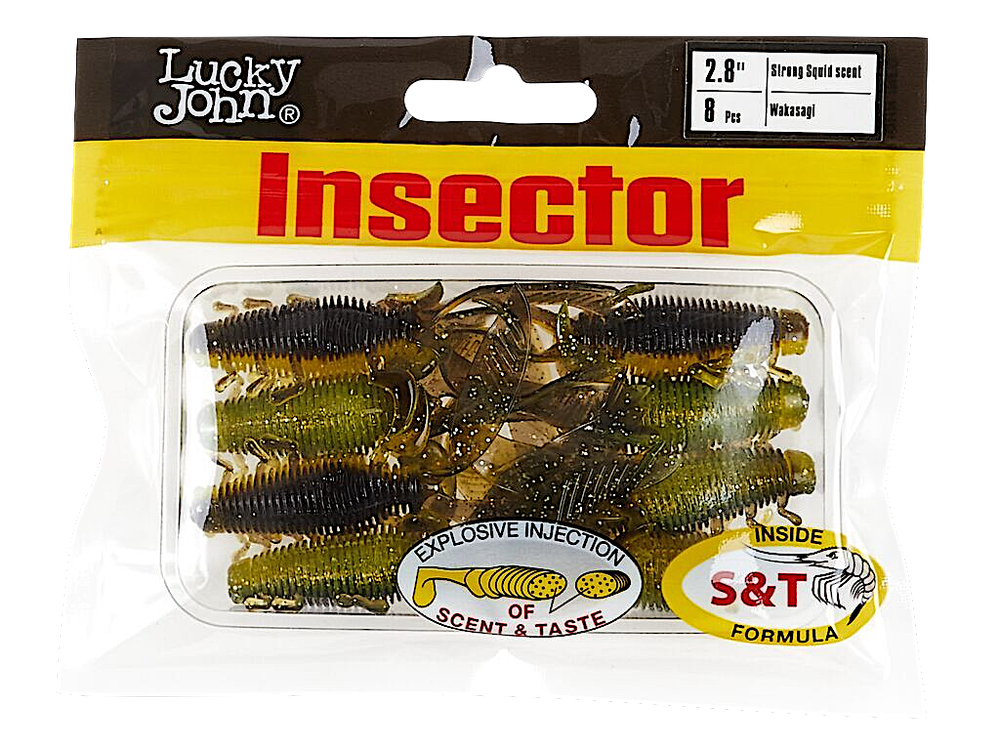 Мягкая приманка Lucky John Inspector 2.8" 70мм 8шт 140184 -