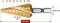Ступенчатое сверло Ø 6-27 мм, HSS-XE с покрытием TiN-GOLD, ударный хвостовик, двухзаходное, Karnasch, арт. 21.3042