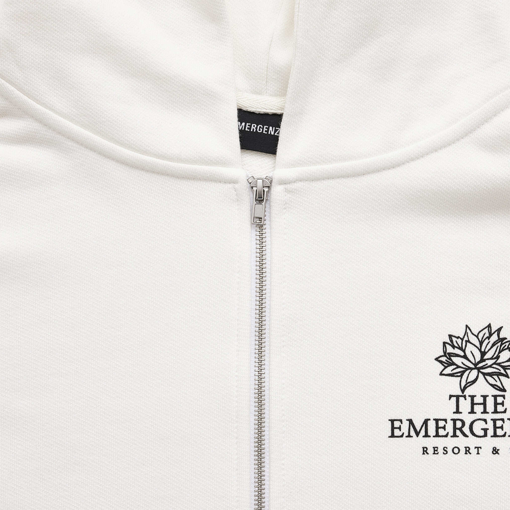 LOTUS ZIP-UP HOODIE OVERSIZED