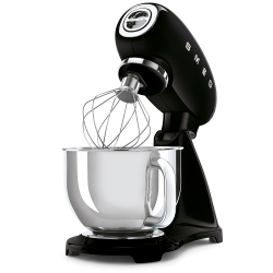 Миксер планетарный 4.8л Smeg Стиль 50-х годов 3D черный
