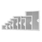 Пластиковые накладные люки-дверцы  с решеткой Декофот
