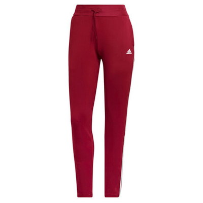 Женские теннисные брюки adidas 3 Stripes 7/8 Tight Women - Dark Red, White