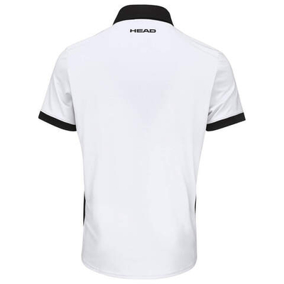 Мужское теннисное поло Head Slice Polo Shirt M - white/black