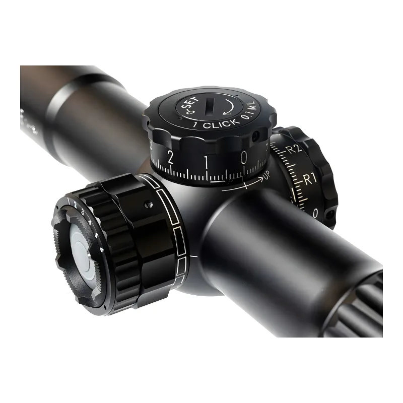 Прицел March-F 1-8x24 FMC-3 FFP 30мм, подсветка - крупный план барабанчика настройки